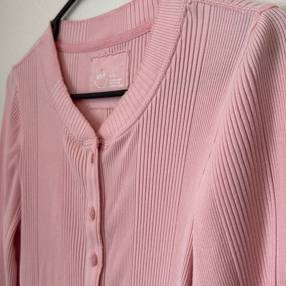 Aerie Ribbed Long Sleeve Henley - Picture 6 of 7